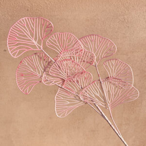 Ginkgo/Lotus Leaf Floristry Picks, Light Pink, 70cm