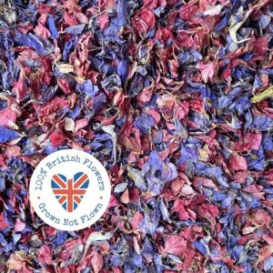 Confetti Natural Flower Petals, ‘Berries and Cherries’  ~ BRITISH FLOWERS