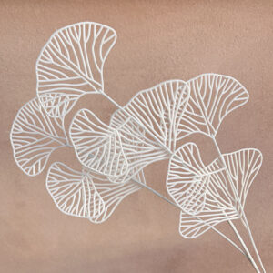 Ginkgo/Lotus Leaf Floristry Picks, White, 70cm