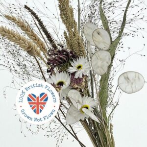 Bouquet, 40cm, Dried Meadow Flowers, ‘Serenity’ BRITISH GROWN