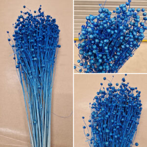 Bubble Flax, Deep Blue, Dried (Linum) 60cm