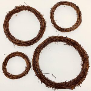 Wreath, Grape Vine Hoop, Natural Brown