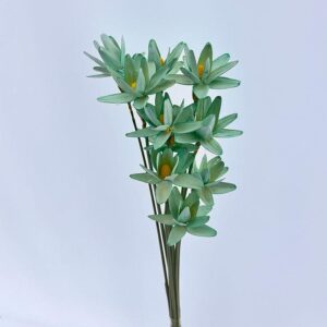 Sola Flowers, Lotus, Pale Minty Blue, 70cm