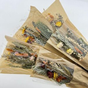 Bouquet Dried Flowers, Retail Mix, Orange Bunny, 55cm ~ BOX DEAL