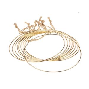 Wreath, Metal Gold Hoop 20cm