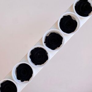 Roses, ‘Black Beauty’ Preserved, x6 blooms, 6cm (Kiara®)