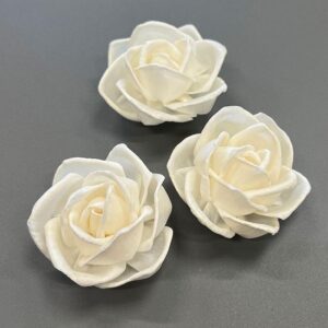 Sola Wood Flowers, Icing Roses, White 5cm ~ BULK BUY