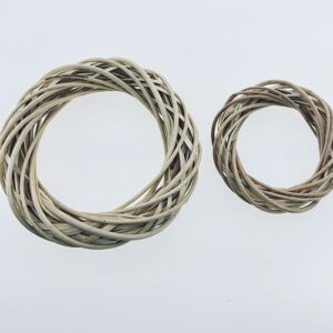 Wreath Base, Rattan, Natural White