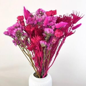 Bouquet Dried Flowers, 50cm, Fantasia Neon Hot Pink