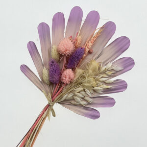 Bouquet, Dried Flowers and Shell Palms, Wisteria Ombré, 32cm