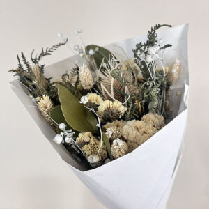 Bouquet Dried Flowers, ‘ToRo White’ 50cm