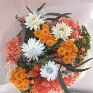 Bouquet Dried Flowers, 40cm, Eternity Arancio