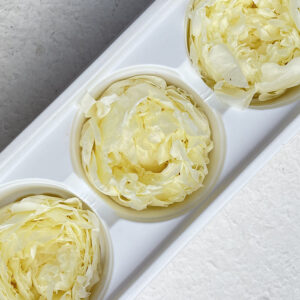 Peony, Pale Yellow, Preserved, x3 blooms, 7-8cm (Every Love®)