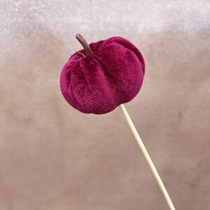 Pumpkin Picks, Burgundy Velvet, 8cm, 55cm