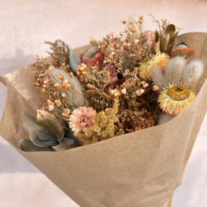 Bouquet Dried Flowers, 50cm, Fantasia Rustic Peach