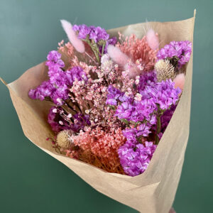 Bouquet Dried Flowers, 50cm, Fantasia Pink Shades