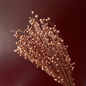Bubble Flax, Metallic Copper, Dried (Linum) 50cm