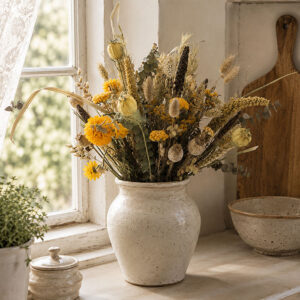 A Large Dried Flower Bouquet, Golden Meadow (We Dried Our Best) 50cm