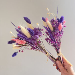 A Small Dried Flower Bouquet, Lavender Charm, 30cm (We Dried Our Best)